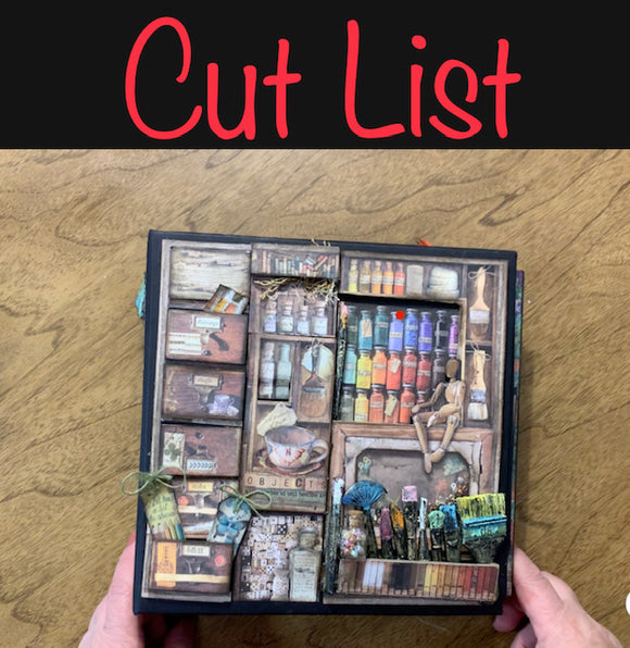 Tutorial and cut list Atelier Des Arts Mini Album
