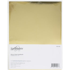 Pre-Order - Spellbinders mirror Gold Cardstock 8.5"X11" 10/Pkg