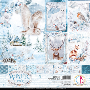Ciao Bella, Winter Journey Paper Pad 12"x12" 12/Pkg