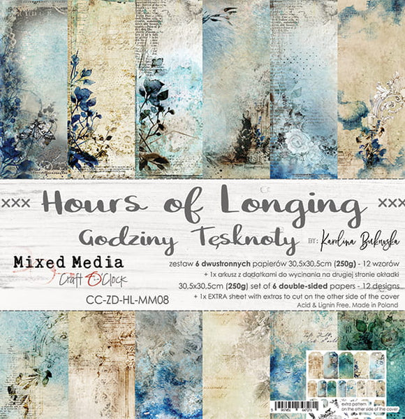 HOURS OF LONGING - a set of papers 12x12 Craft O'Clock