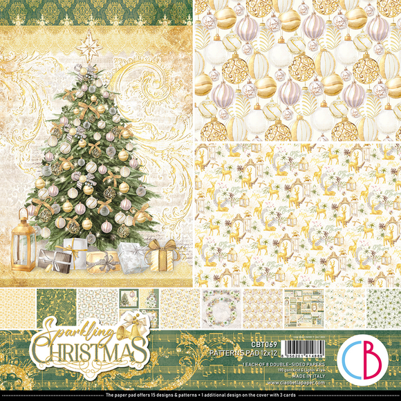 Ciao Bella, Sparkling Christmas Patterns Pad 12