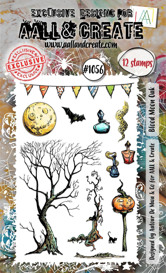 AALL And Create A6 Photopolymer Clear Stamp Set - Blood Moon Oak