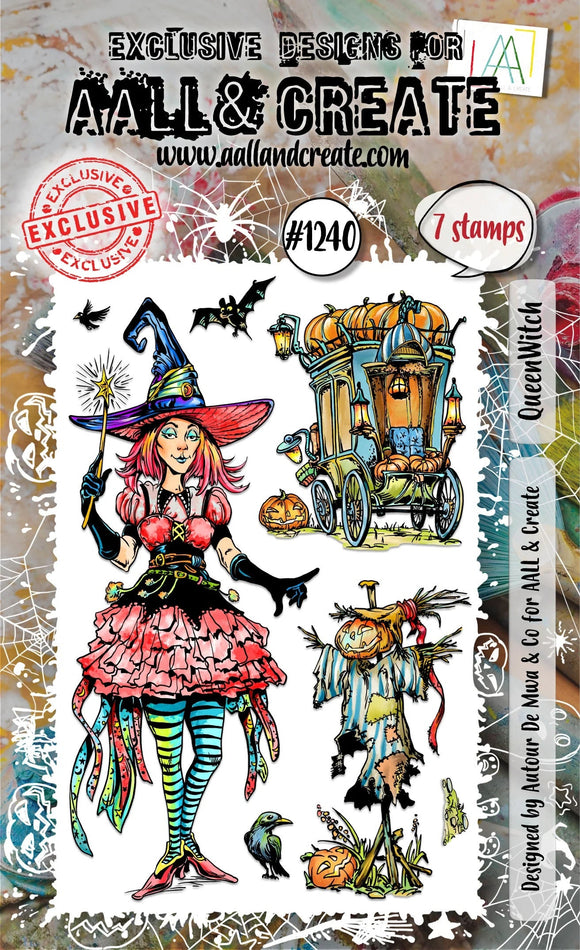 AALL And Create A6 Photopolymer Clear Stamp Set - Queen Witch