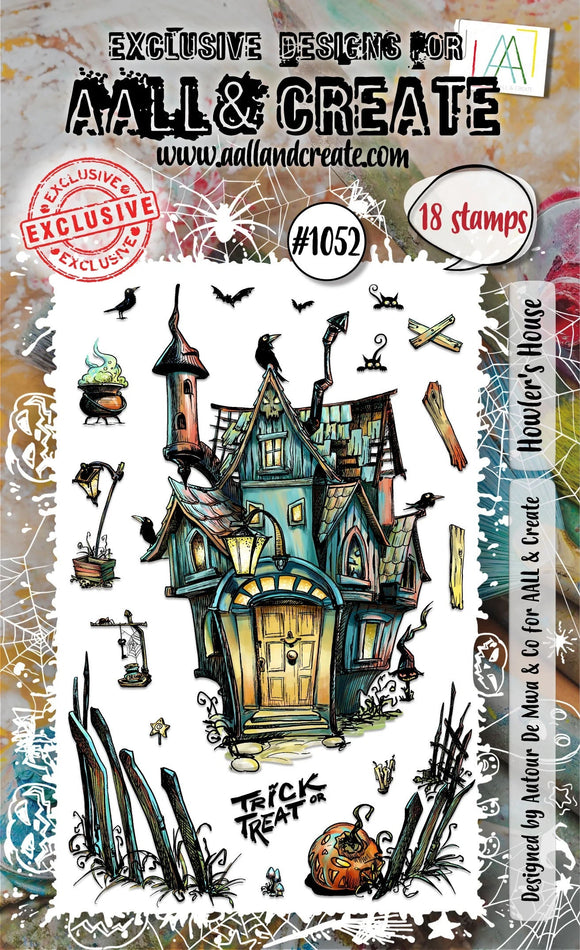 AALL And Create A6 Photopolymer Clear Stamp Set - Howler's House