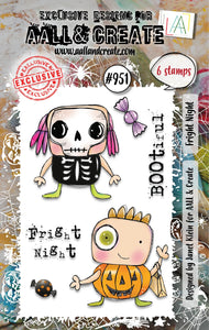 AALL And Create A7 Photopolymer Clear Stamp Set - Fright Night