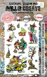 AALL And Create A6 Photopolymer Clear Stamp Set - Cursed Journey