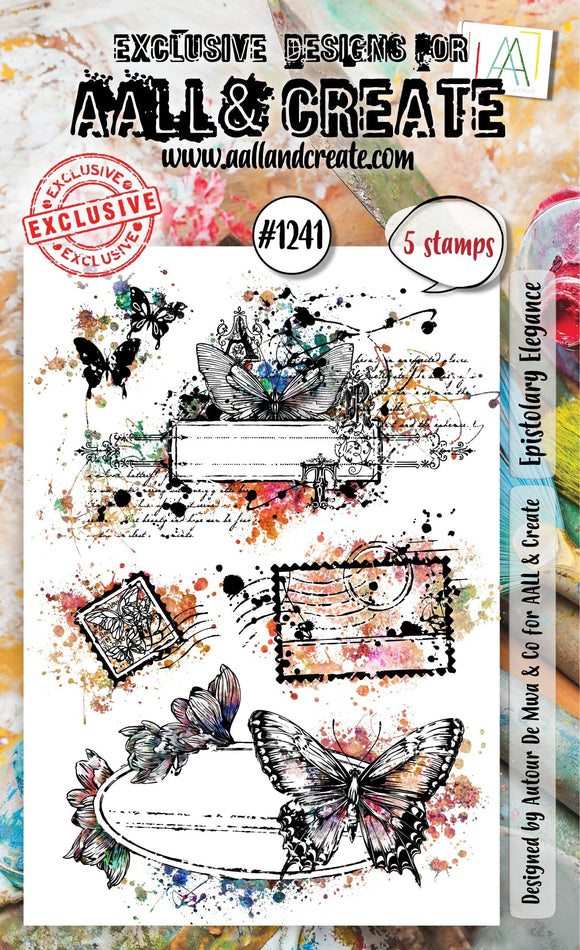 AALL And Create A6 Photopolymer Clear Stamp Set - Epistolary Elegance