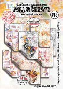 AALL And Create Design Double-Sided Cardstock A4 10/Pkg - Ethereal Expeditions