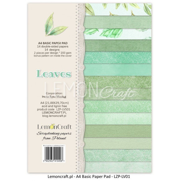 Leaves  - Pad scrapbooking papers A4 - Lemoncraft