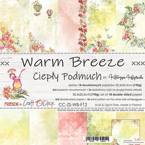 WARM BREEZE, Craft O'Clock, Paper Collection Set 8"x8"
