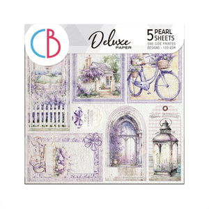 Ciao Bella, Morning In Provence Pearl Paper 6"x6" 5/Pkg