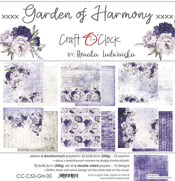GARDEN of HARMONY - set of papers 12