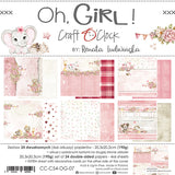 OH GIRL! - a set of papers 8"x8", Craft O'Clock