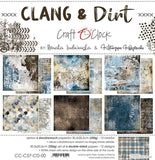 CLANG & DIRT - set of papers 12"x12", Craft O'Clock