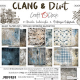 CLANG & DIRT - set of BASE papers 8"x8", Craft O'Clock