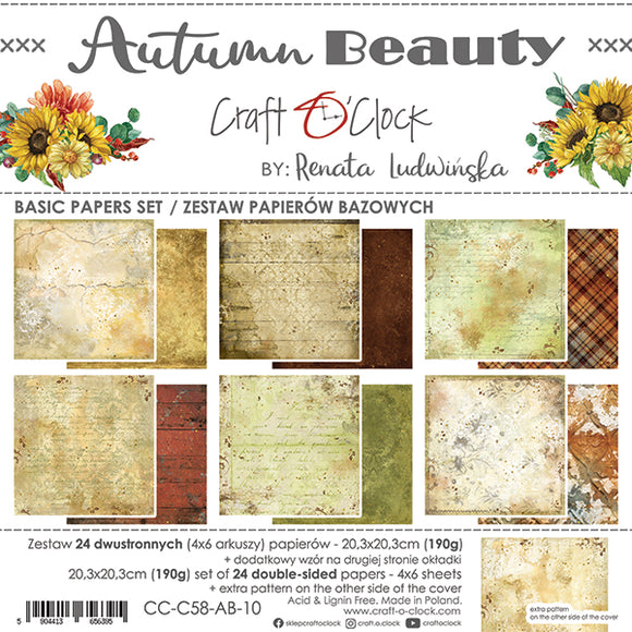 AUTUMN BEAUTY - set of BASE papers 8