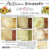 AUTUMN BEAUTY - set of BASE papers 8"x8", Craft O'Clock