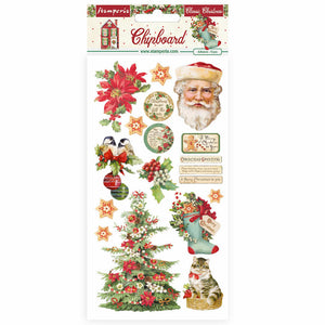 Stamperia Classic Christmas Chipboard  stickers