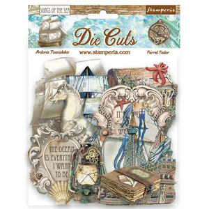 Songs of the Sea - Die Cuts Assorted - Ship and Treasures Stamperia