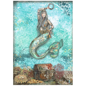 Songs of the Sea - A4 rice paper - Mermaid - Stamperia
