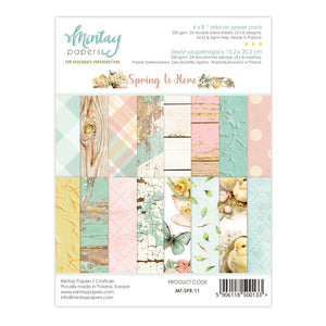 Mintay 6x8 base Paper pack, Spring Is Here
