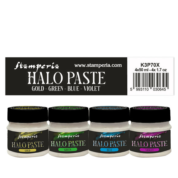 Halo Paste 4 color assortment set  50ml 1.7 oz  each - Stamperia