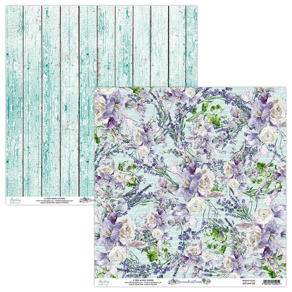 6 pieces of secret garden double sided Scrapbook Paper 4x6 photo mats #925  