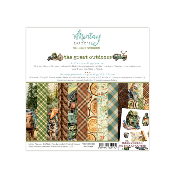 Pre-Order Mintay 6 x 6  Paper Pad - The Great Outdoors