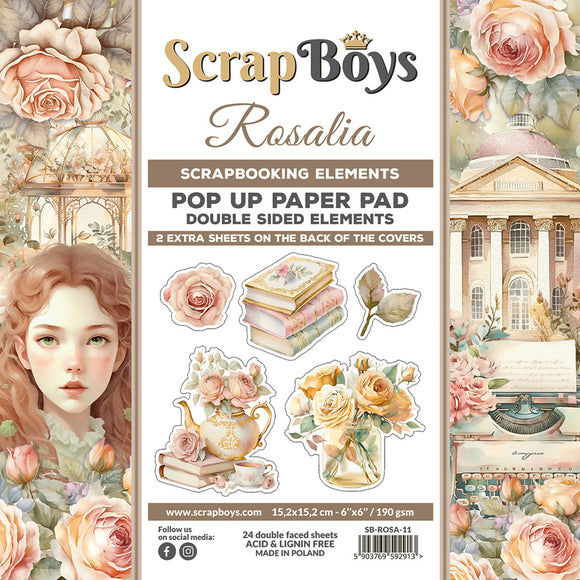 ROSALIA,  Scrapboys Pop-Up 6x6, double sided scrapbooking paper pack