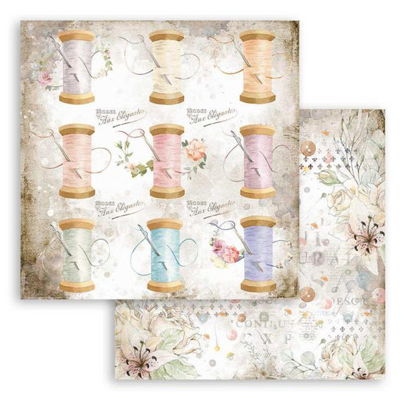 Stamperia Romantic Threads Double-Sided Cardstock 12
