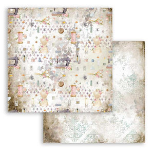 Stamperia Romantic Threads Double-Sided Cardstock 12"X12" Single Sheet SBB791