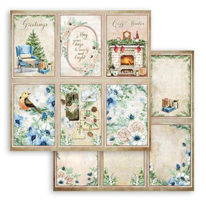 Cozy Winter, 12"x12" Double Face single sheet Stamperia