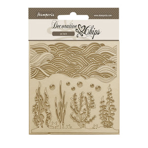 Songs of the Sea, Decorative Chips - Corals - Stamperia