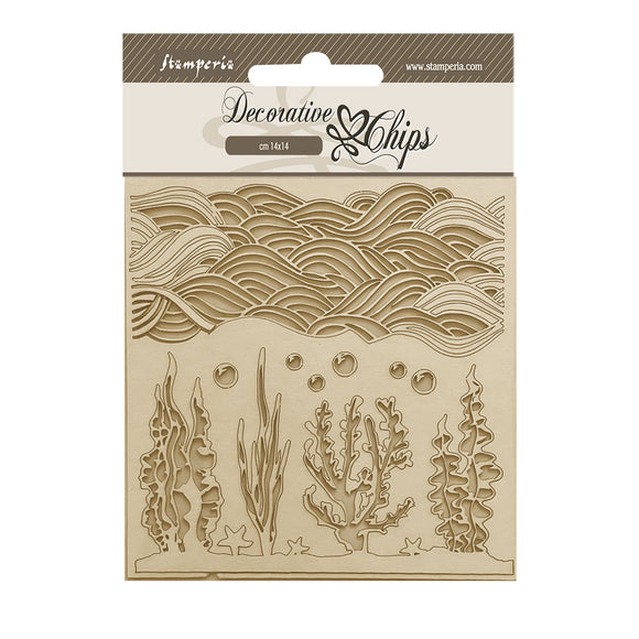 Songs of the Sea, Decorative Chips - Corals - Stamperia