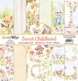 Sweet Childhood, Scrapboys 12 double sided 12x12, scrapbooking paper pack