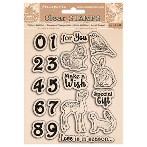 Stamperia, Acrylic stamp cm 14x18 - Numbers and animals