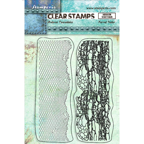 Songs of the Sea, Acrylic Stamp 14x18 cm - Double Border, Stamperia