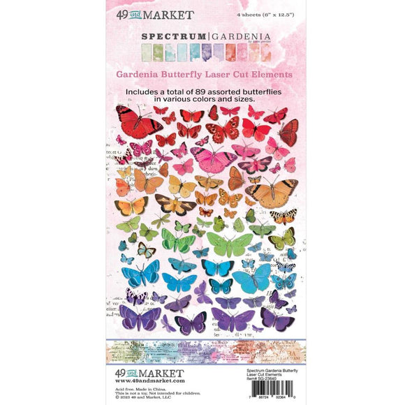 49 and Market, Spectrum Gardenia Butterfly Laser Cut Outs