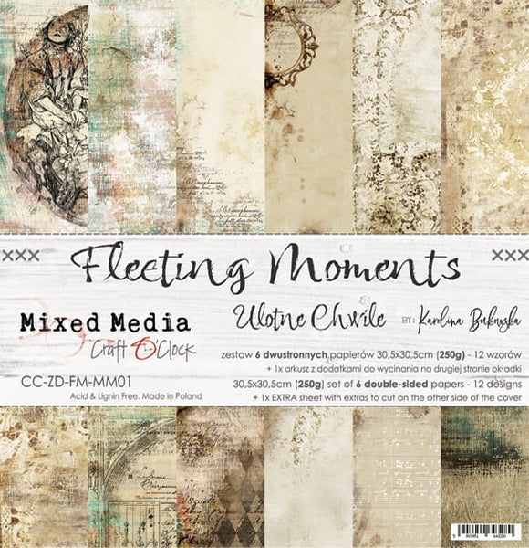 FLEETING MOMENTS, Craft O'Clock, Paper Collection Set 12