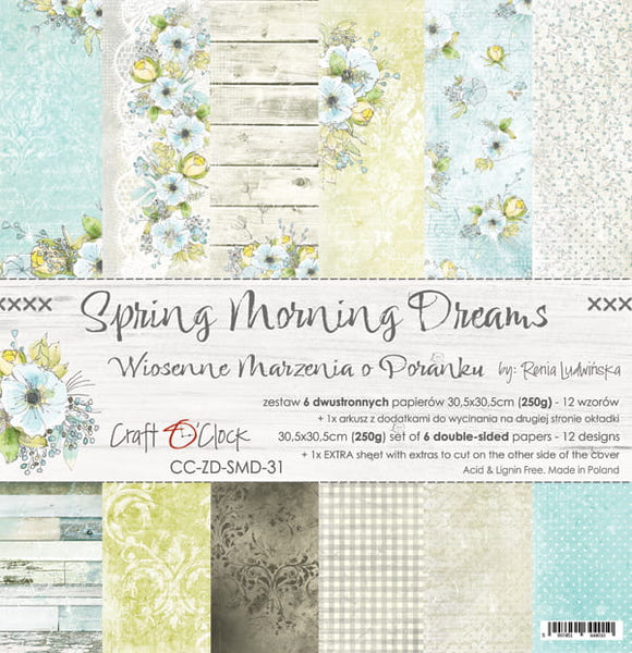 SPRING MORNING DREAMS, Craft O'Clock, Paper Collection Set 12