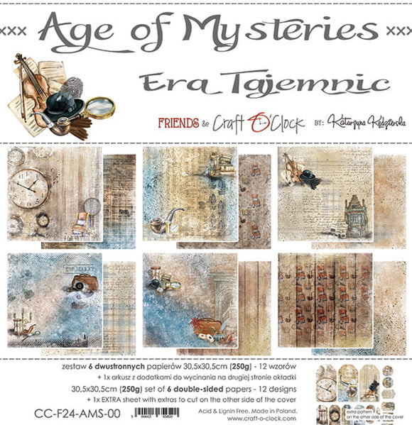 AGE Of MYSTERIES - a set of papers 12x12 Craft O'Clock