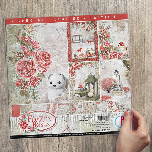Ciao Bella, Frozen Roses Limited Edition Paper Pad 12