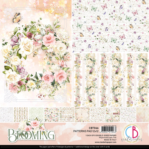Ciao Bella, Blooming Patterns paper pad 12x12 8/Pkg