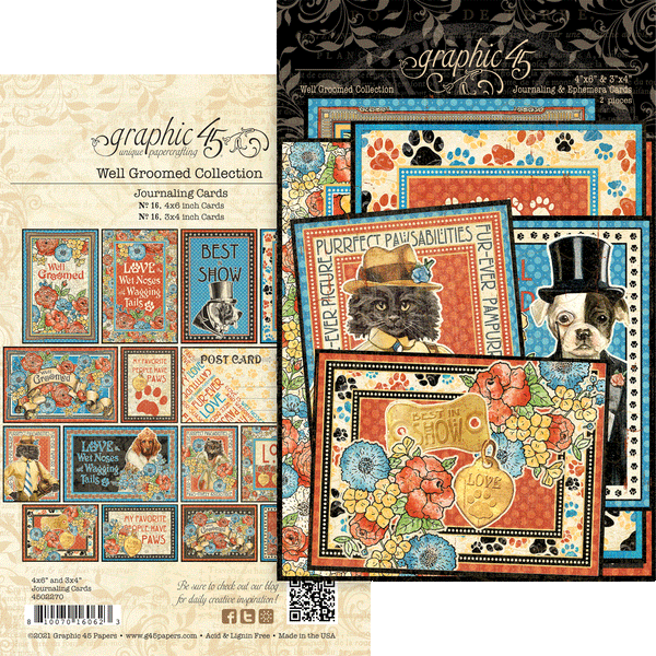 Graphic 45 * Well Groomed * Journaling cards – Creative Treasures