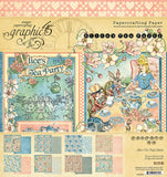 Graphic 45 * Alice's Tea Party * new collection 8x8 paper pad