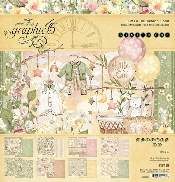 Graphic 45 * Little One * 12x12 double sided scrapbooking paper pack