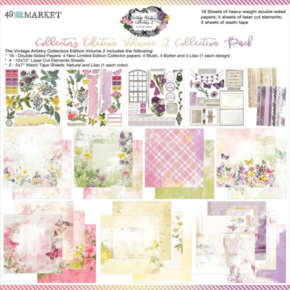 49 and Market, Vintage Artistry Collection Pack, Collectors Vol 2   Scrapbooking paper