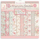 Scrapbooking Small Pad 10 sheets cm 20,3X20,3 (8"X8") Backgrounds Selection Rose Parfum-