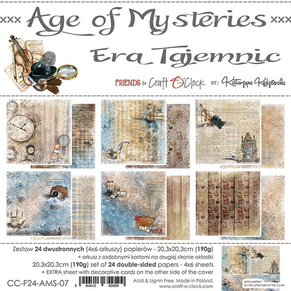 AGE Of MYSTERIES - a set of papers 8x8 Craft O'Clock