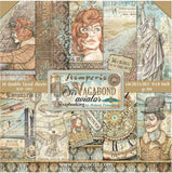 Sir Vagabond, Aviator , Stamperia Double-Sided Paper Pad 8"X8" 10/Pkg scrapbooking paper pad